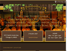 Tablet Screenshot of huettenbar.com